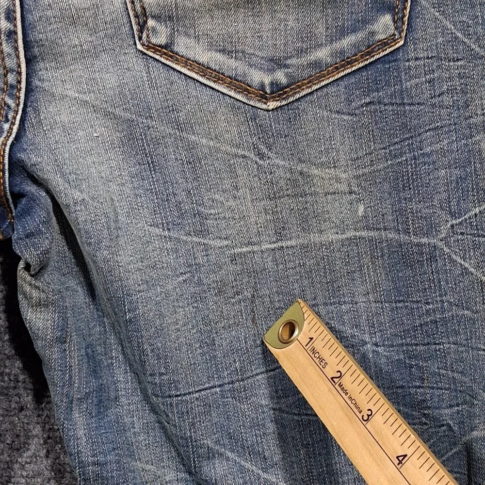 Aeropostale Womens High Waisted Jegging Distressed Ripped Skinny‎ Jeans Blue 8R